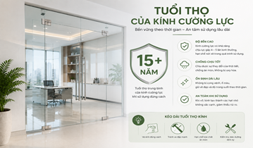 Tuổi thọ cửa kính cường lực bao lâu?