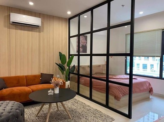 Ứng dụng vách ngăn nhôm kính trong thiết kế nội thất chung cư