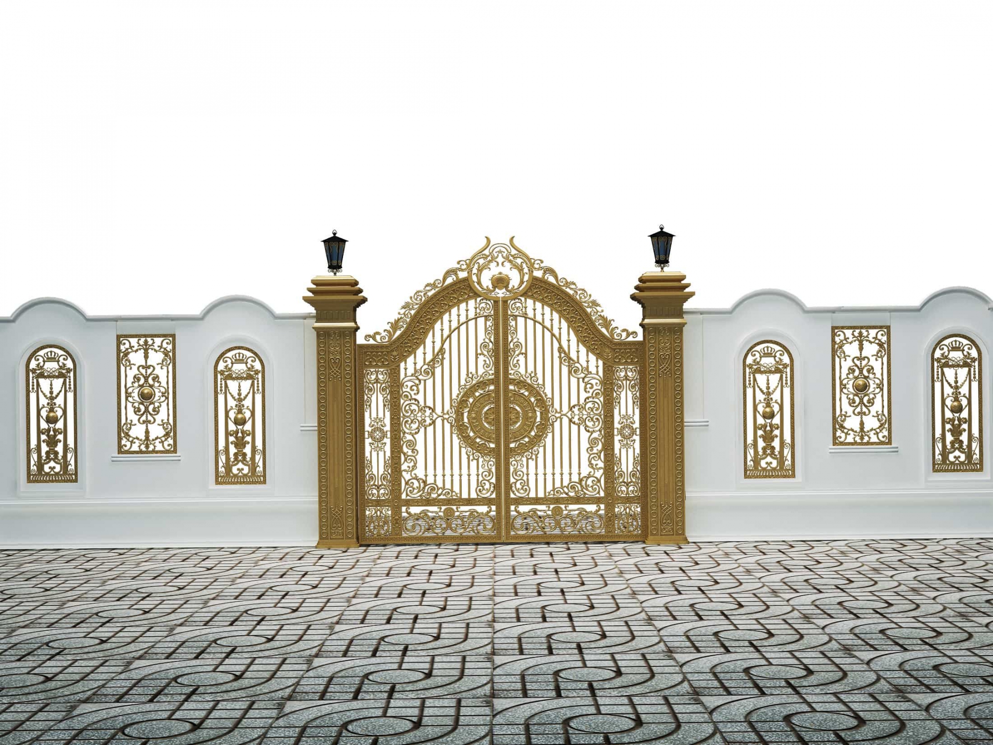 Bảng giá cổng nhôm đúc hoa lá