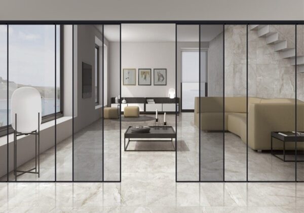 Cần lưu ý gì khi lắp cửa slim nội thất lùa treo trên không ray dưới?