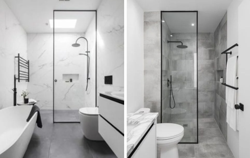 50 thiết kế vách kính phòng tắm đứng hiện đại nhất