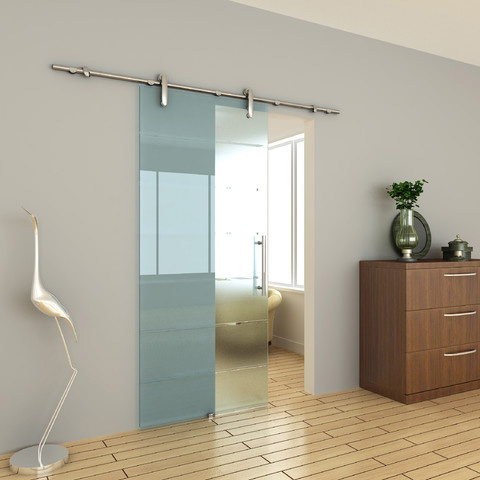 Cửa lùa kính cường lực ray treo lắp đặt ở đâu đảm bảo chất lượng?