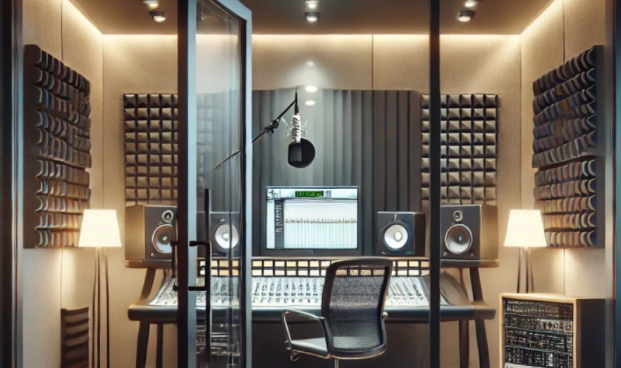 Giải pháp cửa kính cường lực cho phòng thu tại gia