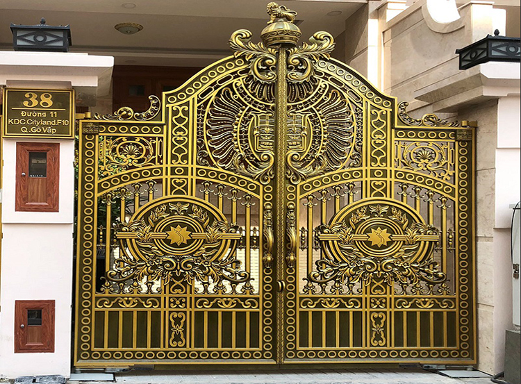 Những mẫu cổng nhôm đúc kiểu hiện đại ấn tượng nhất