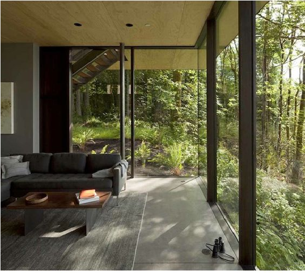 Dùng cửa kính cường lực để phân tách không gian mà vẫn thông thoáng