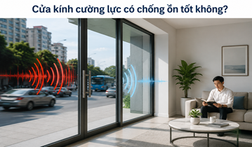 Cửa kính cường lực chống ồn có tốt không?